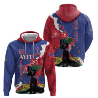 Personalised Haiti Le Marron Inconnu Zip Hoodie Dashiki Mix Polynesian Pattern