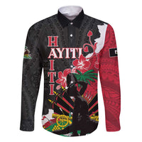 Personalised Ayiti Neg Marron Family Matching Short Sleeve Bodycon Dress and Hawaiian Shirt Dashiki Mix Polynesian Pattern