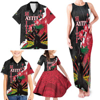 Personalised Ayiti Neg Marron Family Matching Tank Maxi Dress and Hawaiian Shirt Dashiki Mix Polynesian Pattern