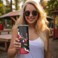 Personalised Ayiti Neg Marron Skinny Tumbler Dashiki Mix Polynesian Pattern
