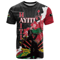 Personalised Ayiti Neg Marron T Shirt Dashiki Mix Polynesian Pattern LT01 Black - Polynesian Pride
