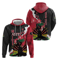 Personalised Ayiti Neg Marron Zip Hoodie Dashiki Mix Polynesian Pattern