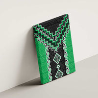 Green Niho Taniwha Mix Poutama Canvas Wall Art Unique Taniko Aotearoa LT01 - Polynesian Pride
