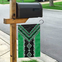 Green Niho Taniwha Mix Poutama Garden Flag Unique Taniko Aotearoa LT01 - Polynesian Pride