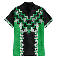 Green Niho Taniwha Mix Poutama Hawaiian Shirt Unique Taniko Aotearoa LT01 - Polynesian Pride