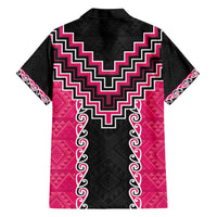 Pink Niho Taniwha Mix Poutama Hawaiian Shirt Unique Taniko Aotearoa LT01 - Polynesian Pride