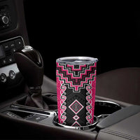 Pink Niho Taniwha Mix Poutama Tumbler Cup Unique Taniko Aotearoa LT01 - Polynesian Pride