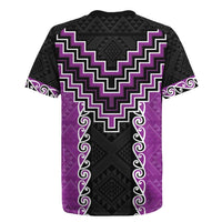 Purple Niho Taniwha Mix Poutama Rugby Jersey Unique Taniko Aotearoa