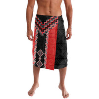 Red Niho Taniwha Mix Poutama Lavalava Unique Taniko Aotearoa