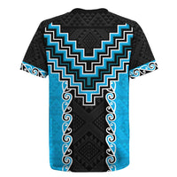 Sky Blue Niho Taniwha Mix Poutama Rugby Jersey Unique Taniko Aotearoa LT01 - Polynesian Pride