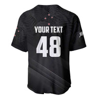 Custom New Zealand Cricket Baseball Jersey Aotearoa Black Cap Come On
