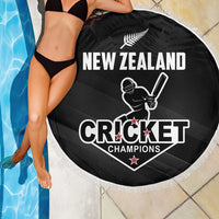 New Zealand Cricket Beach Blanket Aotearoa Black Cap Come On LT01 - Polynesian Pride