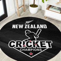 New Zealand Cricket Round Carpet Aotearoa Black Cap Come On