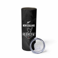 Custom New Zealand Cricket Skinny Tumbler Aotearoa Black Cap Come On
