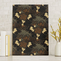 Javanese Batik Semen Canvas Wall Art Indonesian Traditional Pattern LT01 Without Frame Black - Polynesian Pride