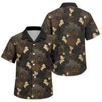 Javanese Batik Semen Family Matching Mermaid Dress and Hawaiian Shirt Indonesian Traditional Pattern LT01 Son's Shirt Black - Polynesian Pride