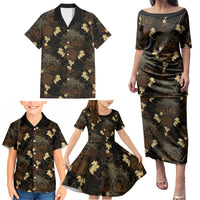 Javanese Batik Semen Family Matching Puletasi and Hawaiian Shirt Indonesian Traditional Pattern LT01 - Polynesian Pride