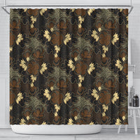Javanese Batik Semen Shower Curtain Indonesian Traditional Pattern LT01 - Polynesian Pride