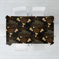 Javanese Batik Semen Tablecloth Indonesian Traditional Pattern LT01 Black - Polynesian Pride