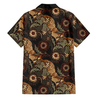 Batik Pedalaman Semen Lereng Style Family Matching Long Sleeve Bodycon Dress and Hawaiian Shirt Indonesian Traditional Pattern LT01 Dad's Shirt - Long Sleeve Black - Polynesian Pride