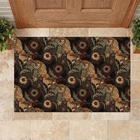 Batik Pedalaman Semen Lereng Style Rubber Doormat Indonesian Traditional Pattern
