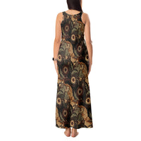 Batik Pedalaman Semen Lereng Style Tank Maxi Dress Indonesian Traditional Pattern LT01 - Polynesian Pride