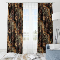 Batik Pedalaman Semen Lereng Style Window Curtain Indonesian Traditional Pattern