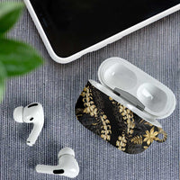 Gold Tropical Leaves Hawaii Mikioi Lei AirPods Case Luxury Stylized LT01 - Polynesian Pride