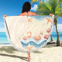 Beige Hawaii Lei Seashells Starfish Beach Blanket Sandy Sylized LT01 - Polynesian Pride