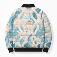 Hawaii Lei Seashells Starfish Bomber Puffer Jacket Fresh Summer Vibe LT01 - Polynesian Pride