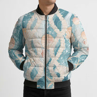 Hawaii Lei Seashells Starfish Bomber Puffer Jacket Fresh Summer Vibe LT01 - Polynesian Pride