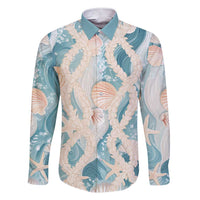 Hawaii Lei Seashells Starfish Family Matching Short Sleeve Bodycon Dress and Hawaiian Shirt Fresh Summer Vibe - Polynesian Pride