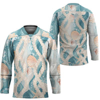 Hawaii Lei Seashells Starfish Hockey Jersey Fresh Summer Vibe LT01 - Polynesian Pride