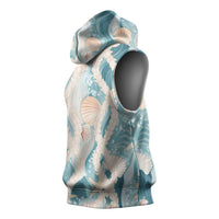 Hawaii Lei Seashells Starfish Sleeveless Hoodie Fresh Summer Vibe LT01 - Polynesian Pride