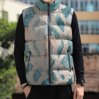 Hawaii Lei Seashells Starfish Sleeveless Puffer Jacket Fresh Summer Vibe LT01 - Polynesian Pride