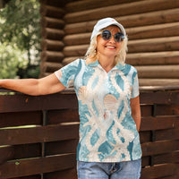 Hawaii Lei Seashells Starfish Women Polo Shirt Fresh Summer Vibe - Polynesian Pride