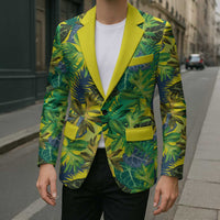 Hawaii Summer Tropical Leaves Blazer - Polynesian Pride