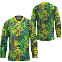 Hawaii Summer Tropical Leaves Hockey Jersey LT01 - Polynesian Pride