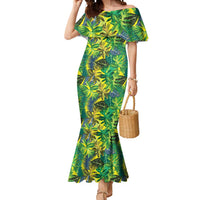 Hawaii Summer Tropical Leaves Mermaid Dress - Polynesian Pride