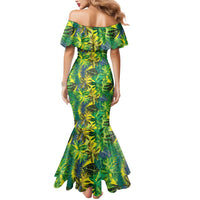 Hawaii Summer Tropical Leaves Mermaid Dress - Polynesian Pride