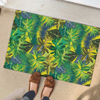 Hawaii Summer Tropical Leaves Rubber Doormat LT01 - Polynesian Pride