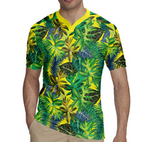 Hawaii Summer Tropical Leaves Rugby Jersey LT01 - Polynesian Pride