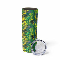 Hawaii Summer Tropical Leaves Skinny Tumbler LT01 - Polynesian Pride