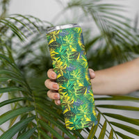 Hawaii Summer Tropical Leaves Skinny Tumbler LT01 - Polynesian Pride