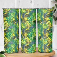 Hawaii Summer Tropical Leaves Skinny Tumbler LT01 - Polynesian Pride