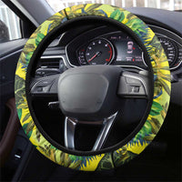 Hawaii Summer Tropical Leaves Steering Wheel Cover - Polynesian Pride