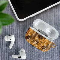 Hawaii Gold Tropical Leaves AirPods Case LT01 - Polynesian Pride