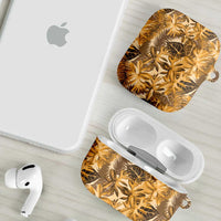 Hawaii Gold Tropical Leaves AirPods Case LT01 - Polynesian Pride
