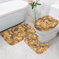 Hawaii Gold Tropical Leaves Bathroom Set - Polynesian Pride