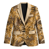 Hawaii Gold Tropical Leaves Blazer - Polynesian Pride